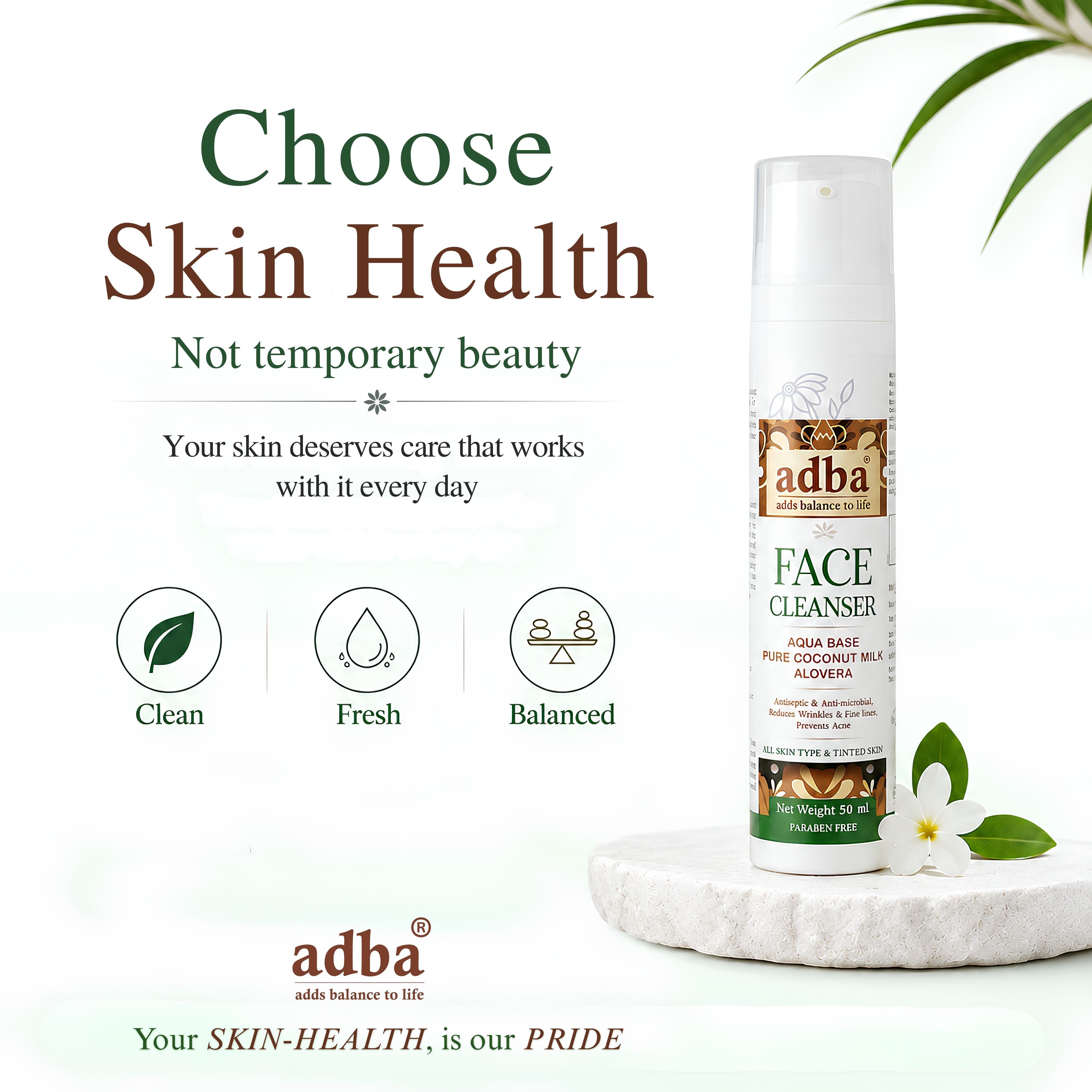 Aqua-based FACE CLEANSER