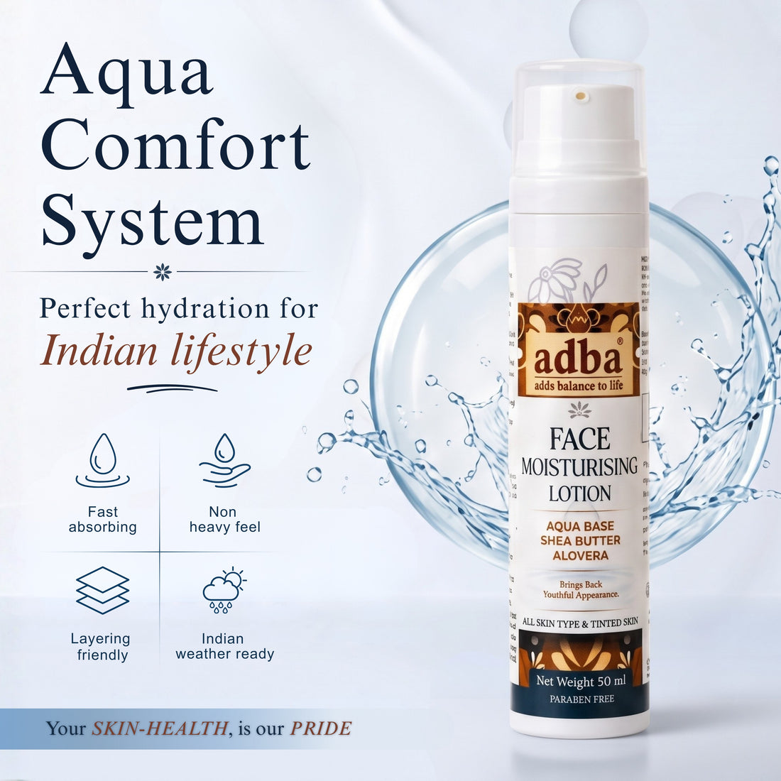 Aqua-based FACE MOISTURISER