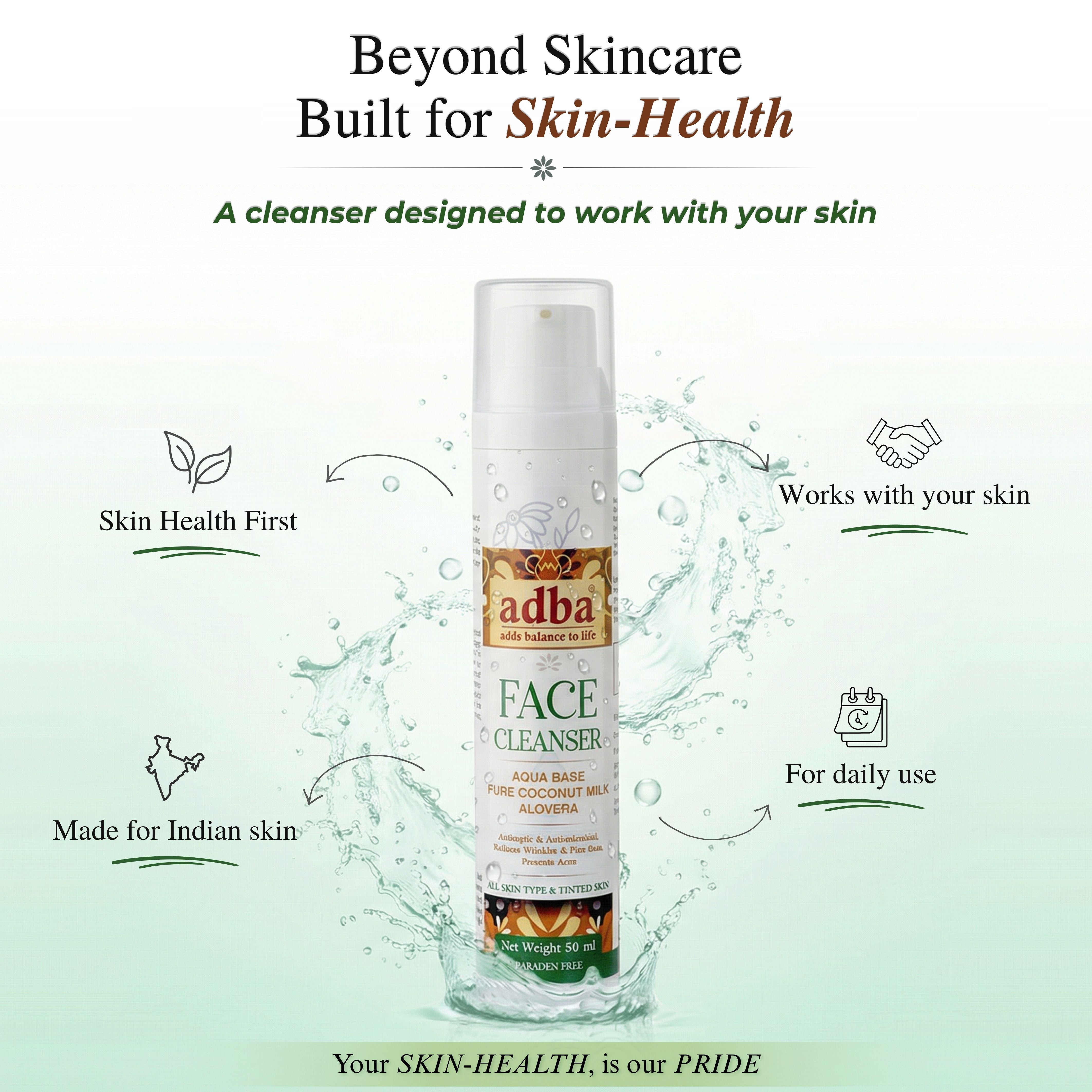 Aqua-based FACE CLEANSER