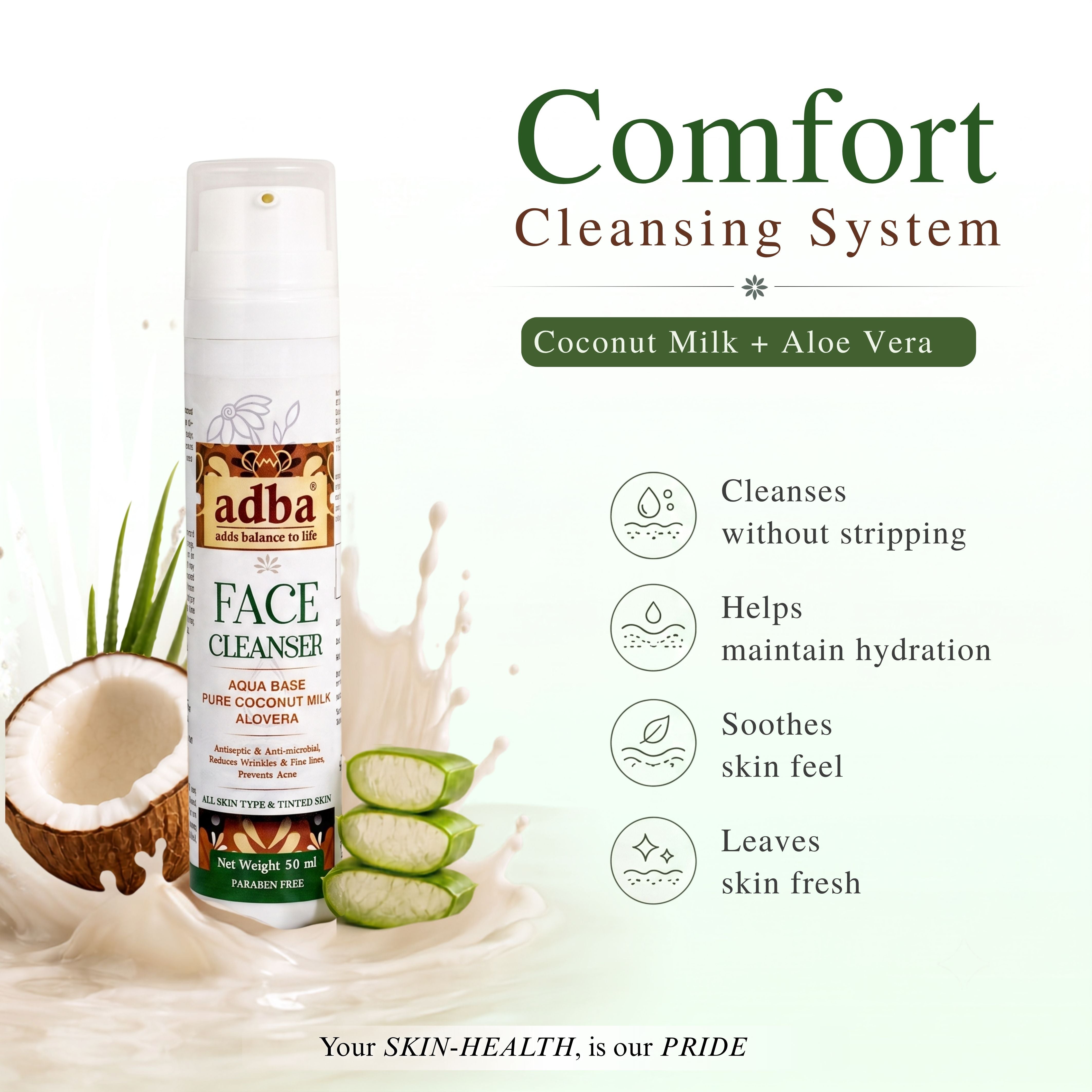 Aqua-based FACE CLEANSER