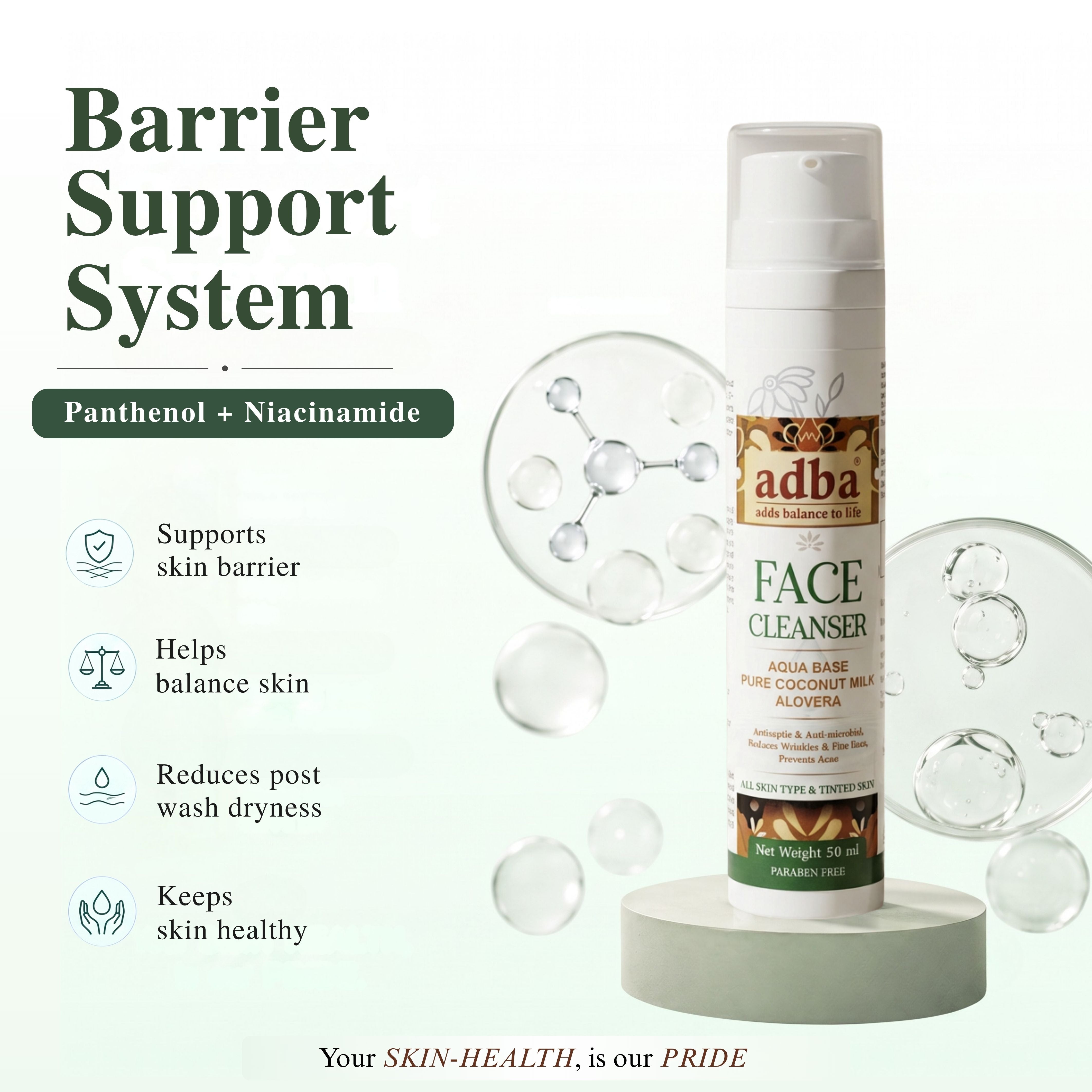 Aqua-based FACE CLEANSER