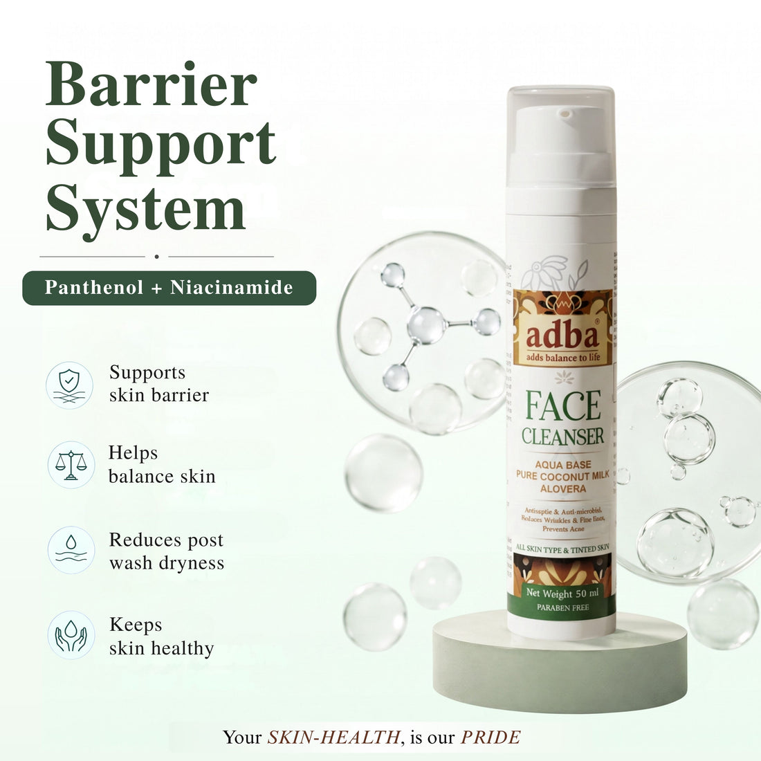 Aqua-based FACE CLEANSER