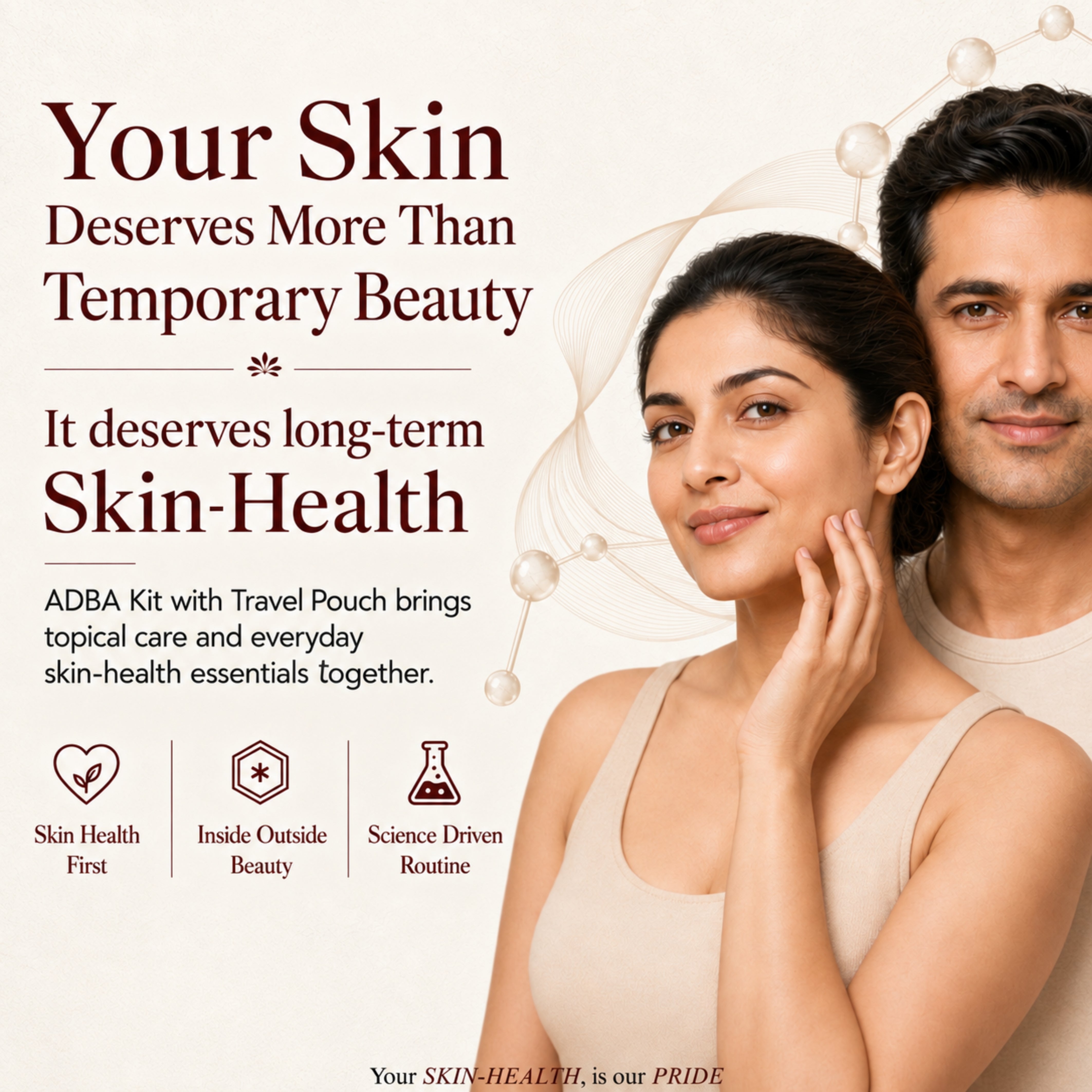 ADBA Skin-Health Ecosystem Beauty Kit with Travelling pouch