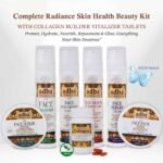Complete Radiance Skin Health Beauty Kit with Collagen builder Vitalizer tablets